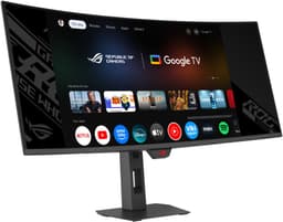 ASUS ROG Strix XG34WCDMTG - UWQHD Curved QD-OLED Gaming Monitor - Google TV - USB C 90W - 240hz - 0.03ms - Speakers - 34 inch — thumbnail 2