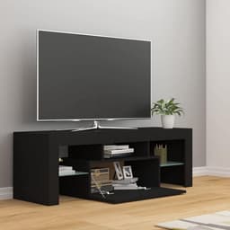 Moderne TV Kast met RGB LED Verlichting Zwart 120 cm - Entertainmentmeubel & Hifi-kast — thumbnail 2