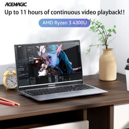 Acemagic LX15PRO Laptop | 15.6" FHD IPS Display | AMD Ryzen 3 4300U | AMD Radeon Graphics | 16GB DDR4 | 512 SSD | Wi-Fi 5 | Windows 11Pro — thumbnail 5