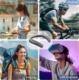 Speaker - Bluetooth speaker - Bluetooth nekbandluidspreker - bluetooth speaker draadloos - draagbare draadloze luidspreker met ingebouwde microfoon en TF-kaartsleuf, 12 uur speeltijd, 3D stereo surround sound — thumbnail 2