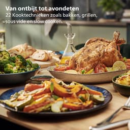 Philips 7000 Series Airfryer - Combi XXL Connected - HD9880/90 - Rapid CombiAir - 8.3L - Tot 6 personen - Met Voedselthermometer — thumbnail 7