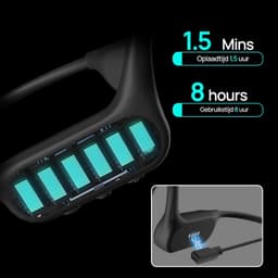 MANKIW Osea Open-ear Hoofdtelefoon – IP68 Waterdicht Bluetooth 5.4 Sport Hoofdtelefoon met 32 GB MP3 – Draadloos Voor Zwemmen, Hardlopen en Training — thumbnail 7