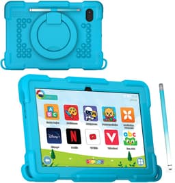 DEPLAY Kids Tablet PRO 4 - Kindertablet vanaf 2 jaar - Tablet Voor Kinderen - Tablet Kind - Met Pen, Beschermhoes en Screenprotector - Android 14 - 6000 mAh Batterij - 10 inch - Blauw — thumbnail 1