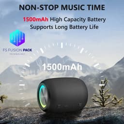 Draadloze Draagbare Luidspreker 10W Speaker RGB LED Draadloos & Wireless Fusion Pack M3 – Draagbare Bluetooth Speaker 10W | Waterdicht | RGB LED | Hifi Bas | BT/USB/TF/FM | Outdoor Wireless Speaker-Kerstcadeau-Nieuwjaar-2026-Verjaardag- — thumbnail 2