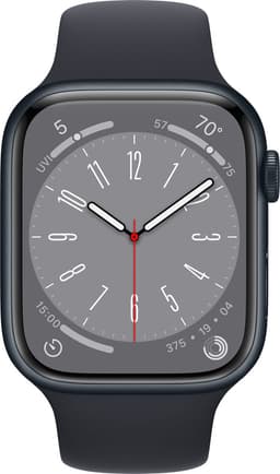 Apple Watch Series 8 - 4G- 45mm - Middernacht Aluminium — thumbnail 1