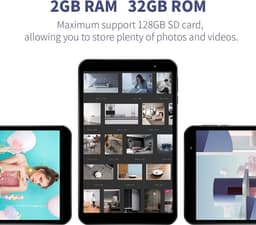 TECLAST P80 8-inch touchscreen-tablet Android 10 2GB RAM + 32GB ROM HD-tablet IPS Quad-Core Bluetooth 5.0 WiFi-ondersteuning TF-extensie Type-C 4000mAh — thumbnail 6