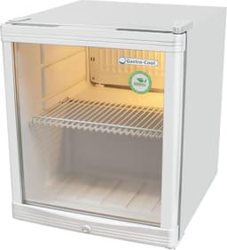 Gastro-Cool KW50 - Mini koelkast met glazen deur 46 Liter - Zilver/Zilver/Wit 203400 — thumbnail 1