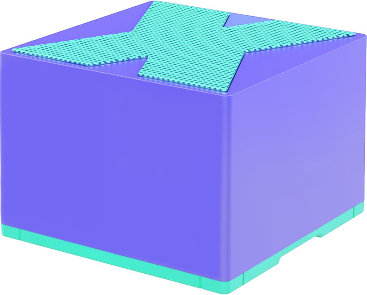 Mini speaker- X1 bluetooth draagbaar outdoor speaker- draagbare waterdicht speaker- 5 cm x 5 cm x 3,6 cm, paarse kleur. — afbeelding 1