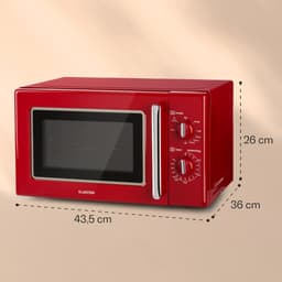 Caroline magnetron grill | 20 liter | 700 W magnetron / 1000 W grill | draaiplateau Ø 25,5cm | QuickSelect | retro design — thumbnail 2
