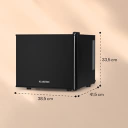 Klarstein Minibar Happy Hour 5-15°C Geruisloos: 23 dB : LED Verlichting - Zwart - 17L - voor Hotelkamer - Compact - Mini Fridge Kleine Koelkast Hotelkoelkast Drankkoeler Compact Koelkast — thumbnail 6