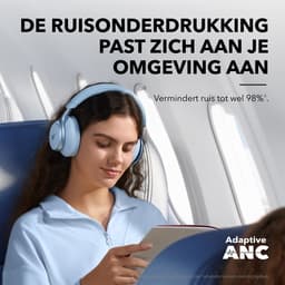 soundcore Space One by Anker - Draadloze Over-ear Koptelefoon - Headphones - Active Noise Cancelling, Multipoint Connection, 55 uur accuduur, Bluetooth 5.3, LDAC, Hi-Res Certified — thumbnail 5