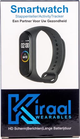 Kiraal Nova - Stappenteller - Activity Tracker - Temperatuurmeter - Bloeddrukmeter - Hartslagmeter - Smartwatch - Horloge - Heren - Dames - Nederlandse Handleiding - Kobalt blauw — thumbnail 5