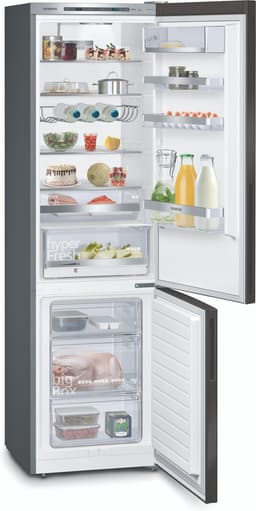 Siemens KG39E8XBA -Koelvriescombinatie -Koelkast - 201x60 - Energielabel B - hyperFresh 0°C meer ruimte voor groente en fruit - superKoelen: snel koelen van verse producten - Zwart — thumbnail 4