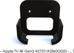 Wallmount voor Apple TV - Geschikt voor Apple TV 4K model 2024 - Zwart — thumbnail 3