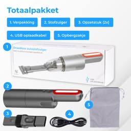 Nuvance Auto Stofzuiger - 6000Pa - Draadloos - Usb Oplaadbaar - Handstofzuiger - Autostofzuiger - Kruimelzuiger - Kleine Stofzuiger — thumbnail 9