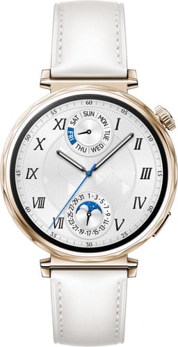 HUAWEI WATCH GT5 41mm Wit Leer Horlogeband - Verbeterd 24/7 gezondheidsbeheer - Tot 2 weken batterijduur - Compatibel met iOS & Android — thumbnail 1