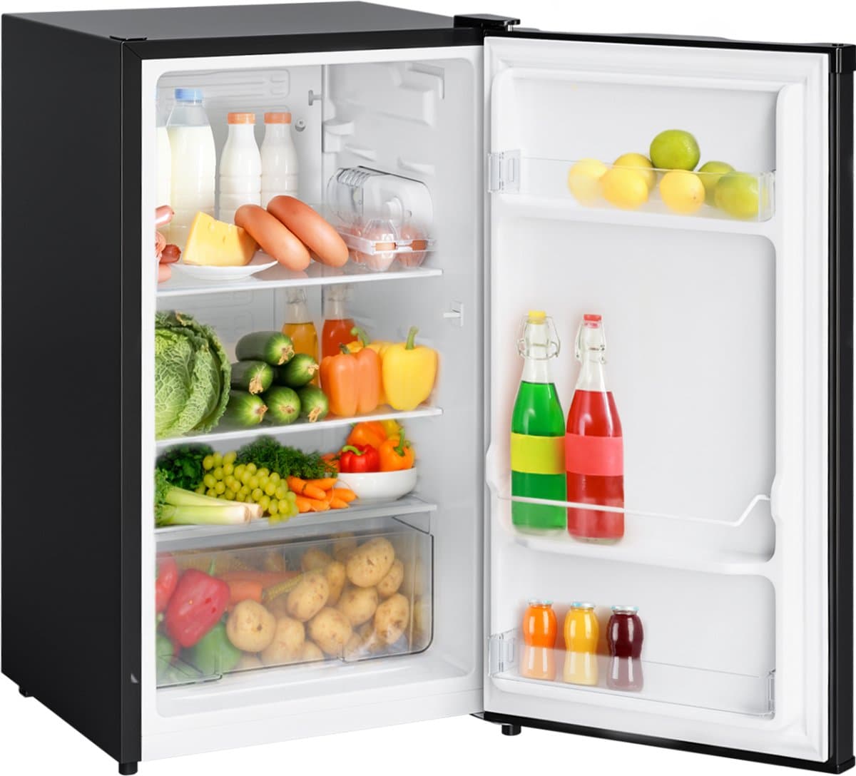 KitchenBrothers Koelkast - 88L - Tafelmodel - IJskast - Frigo - Vrijstaand - Zwart — afbeelding 1
