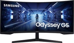 Samsung Odyssey G5 LC34G55TWWPXEN - QHD Ultrawide Curved Gaming Monitor - 165Hz - 34 Inch — thumbnail 1