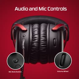 HyperX Cloud III Gaming Headset - PC, PS5, Xbox Series X|S - Zwart/Rood — thumbnail 4