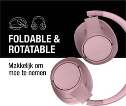 Fresh 'n Rebel Clam Core - Draadloze Bluetooth Koptelefoon - Over-Ear - 45 uur Speelduur - Pastel Pink — thumbnail 4