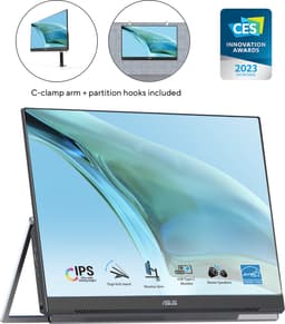 ASUS ZenScreen MB249C - Portable Monitor - USB-C 60W - 24 inch - 75hz - Met Stand — thumbnail 3