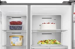 Hisense RS818N4TIC - Amerikaanse koelkast - Energielabel C - Water- & ijsdispenser - Metal Cooling - No Frost - RVS - Multi-Air Flow - Fast Freeze - 35dB (A) - Inverter Compressor - 632 Liter — thumbnail 8