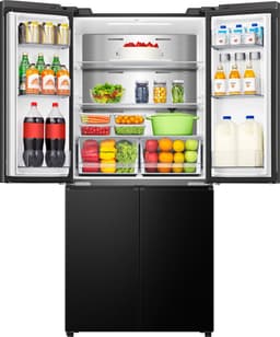 Hisense RQ5P470SAFE - Cross-door koel-vriescombinatie - My Fresh Choice - Metal-Tech Cooling - Dual-Tech Cooling - Inhoud 483 Liter - Zwart — thumbnail 17