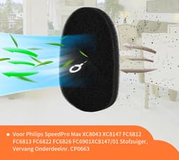 Replacements® Onderdelen geschikt voor Philips Speedpro Max - Aqua - FC5005/01, CP0663/01 Aqua 7000 Serie - 3-delig — thumbnail 8