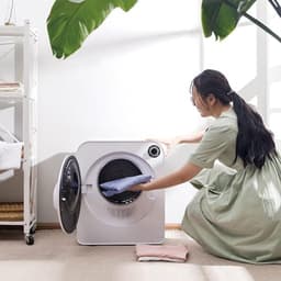 Green Blue – Wasdroger mini – Warmtepompdroger Elektrisch – 830W – Vijf droogprogramma’s – 3kg – Modern Design - Wit — thumbnail 8