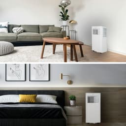 BRASQ 3-in-1 Mobiele airco met Raamafdichtingskit - Met afstandsbediening – Geschikt voor Slaapkamer - Woonkamer - Kantoor - Aircooler tot 16m2 - 9000 BTU – Wit — thumbnail 8