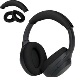 kwmobile siliconen cover voor koptelefoon - geschikt voor Sony WH-1000XM4 / WH-1000XM3 - Voor band en oorpads - 3x in zwart — thumbnail 6