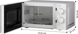 Kumtel HM-02 - Magnetron - 700W - 20 liter - 6 Functies - Wit — thumbnail 8