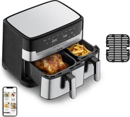 Tefal Dual Easy Fry & Grill EY905D - Heteluchtfriteuse XXL - RVS - 2700W - 8,3L — thumbnail 1