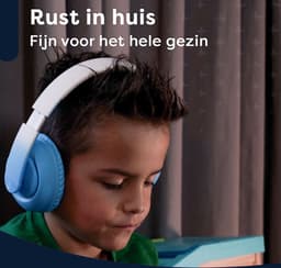 AngelTech Over Ear Kinderkoptelefoon – Hoofdtelefoon kinderen - Volume Begrensd – Draadloos – 20 Uur Speeltijd- Kinder Koptelefoon – Inclusief Audiodraad - Met Microfoon – Noise Cancelling – Blauw of Roze — thumbnail 6
