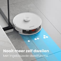 Auronic Robotstofzuiger - Met Dweilfunctie - WiFi en App - Laadstation - Huisdieren - Dweilrobot - Laser Navigatie - Automatisch Leegstation - Wit — thumbnail 5
