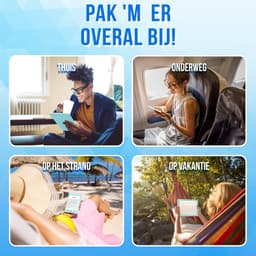 eReader 6 inch - E-Reader met Backlight - Ebook Reader - 17H Schermtijd - 4GB - Blauw - Silvergear — thumbnail 4