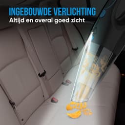Strex Kruimeldief Draadloos & Snoerloos - Handstofzuiger voor Auto - Kruimelzuiger Nat & Droog - Mini Stofzuiger - 14000PA - HEPA Filter - LED Verlichting - Extra Krachtig - Autostofzuiger met Opzetstukken — thumbnail 7