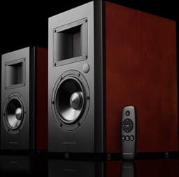 AirPulse: A200 actieve speakers - kersenhout — thumbnail 2