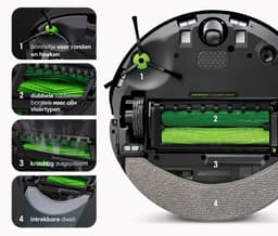 iRobot Roomba Combo j7+ (C7558) Robotstofzuiger met Dweilfunctie – Automatisch leegstation - Slimme Objectdetectie & Vermijding – Dual Cleaning Technologie – Compatibel met Alexa & Google Assistant – Precisienavigatie met Intelligente Kaartweergave — thumbnail 14