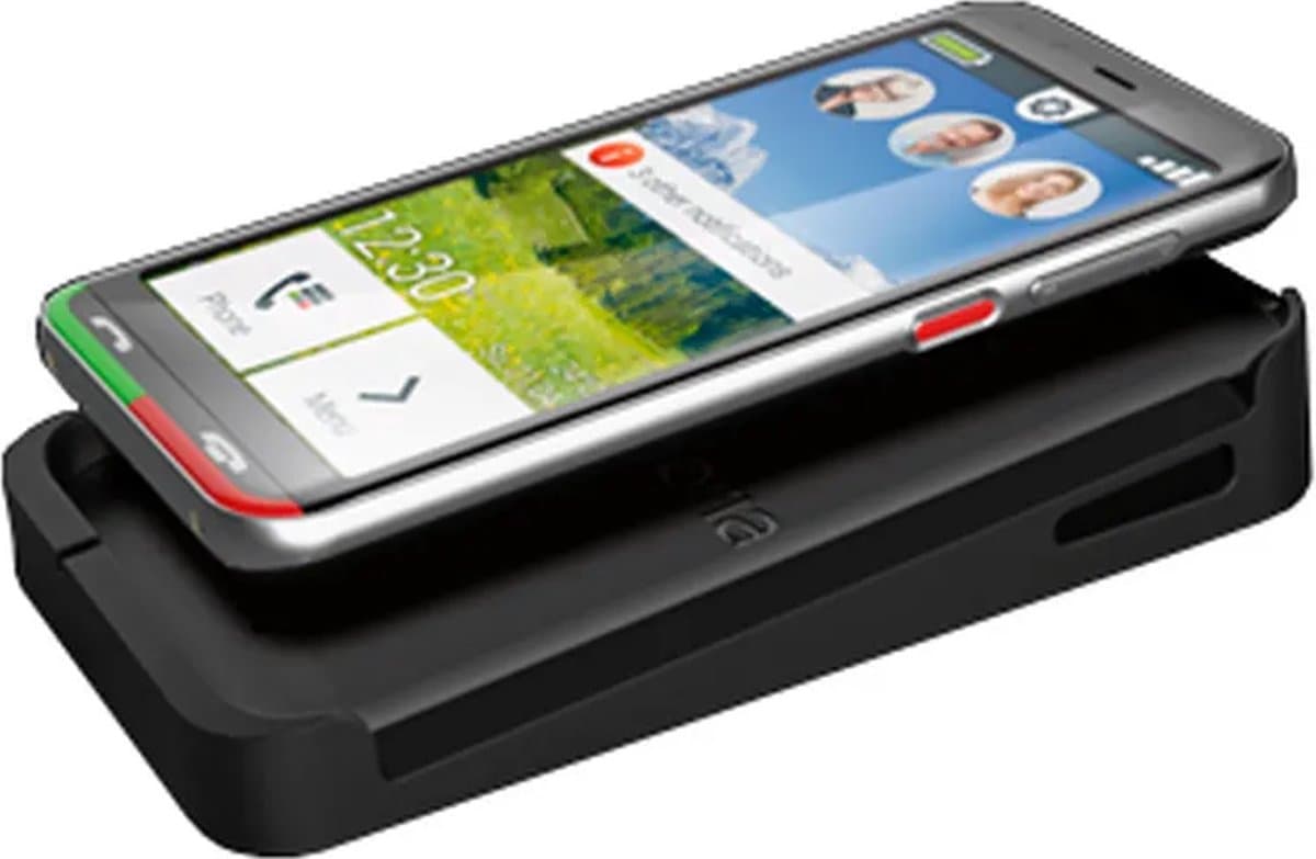 Emporia SUPEREASY Dual-SIM senioren smartphone 32 GB 12.6 cm (4.95 inch) Zwart/zilver Android 10 — afbeelding 1