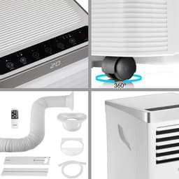 Monzana Mobiele Airco MZKA780 4in1 Afstandsbediening Afvoerslang Slaapmodus — thumbnail 15