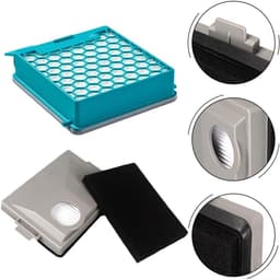 2 stucks Vervanging Filter Stofzuiger Filter Compatibel voor Miele voor Boost voor CX1 Modellen Carbon HEPA Filter 11639240 SF-HY 60 CX-FSF — thumbnail 2