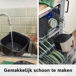 Bosch MAF462C0 Airfryer - Serie 4 - 6,1L - Ontdooifunctie - Dual heating - Warmhoudfunctie - 7 programma's - Tot 4 personen - Dark cream — thumbnail 12