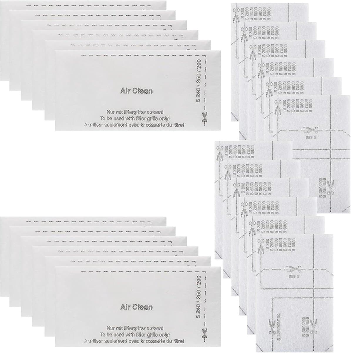 Filter en filterpad Geschikt voor Miele stofzuigers 20 st-Belle's product — afbeelding 1