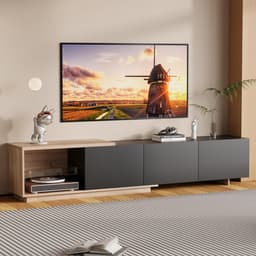 Uittrekbare TV-kast met LED-verlichting en 3 Lades voor Woonkamer - Modern Design — thumbnail 1
