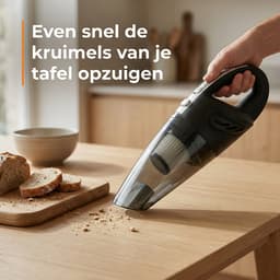 Kruimelzuiger- Kruimeldief snoerloos - Handstofzuiger met 4 opzetstukken - Zedar S300 — thumbnail 8