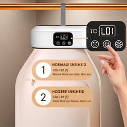 Mini Droger Set met Warmtepomp - 1-8 Uur Timer - Afstandsbediening - UV Sterilisatie - Compact voor Thuis, Zakelijk, Hotel en Camping - Energieklasse A+ — thumbnail 7