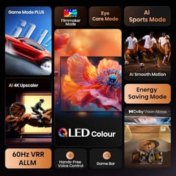 Smart TV - 4K Televisie - Home Cinema - Randloos Ontwerp - 50 Inch - Zwart — thumbnail 3