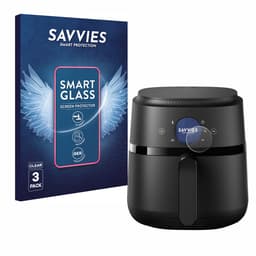 3 Stuks Savvies Screenprotector - geschikt voor Philips Airfryer 2000 Gen 2 4,2L - beschermfolie glas transparant — thumbnail 1