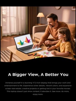 Acemagic AX17Pro IPS Full HD Laptop - 17,3 inch - Ryzen 4300U processor tot 3,7 GHz - 16GB DDR4 RAM 512 GB SSD - Windows 11 Pro - WiFi 5 - BT5.0 - Zilver — thumbnail 8